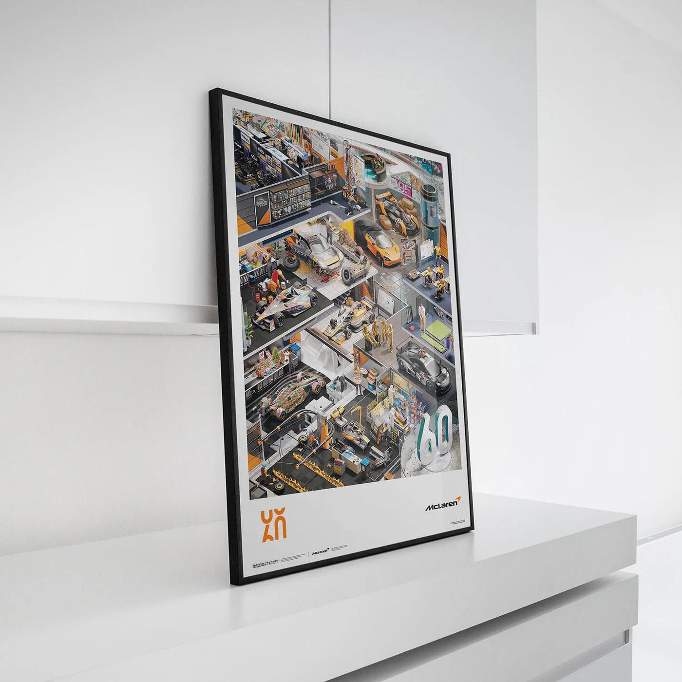 McLaren Racing | 2023 Season's Greetings 60th Anniversary | McLaren Poster | Frame Included