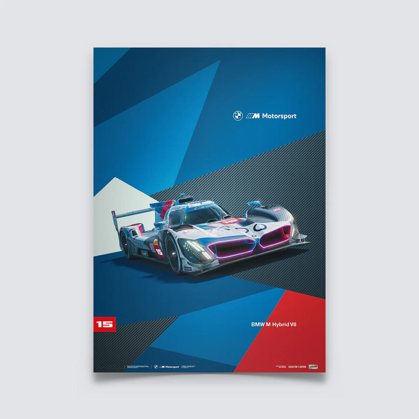 BMW M Hybrid V8 | 2024 World Endurance Championship | Collector’s Edition BMW Poster | Frame Included