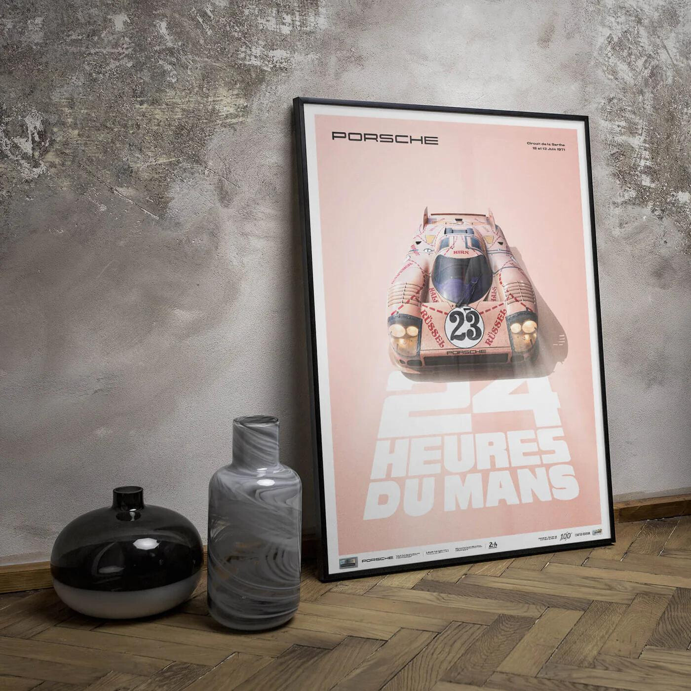 Porsche 917/20 | 1971 Pink Pig | 24h Heures du Mans Poster | Frame Included