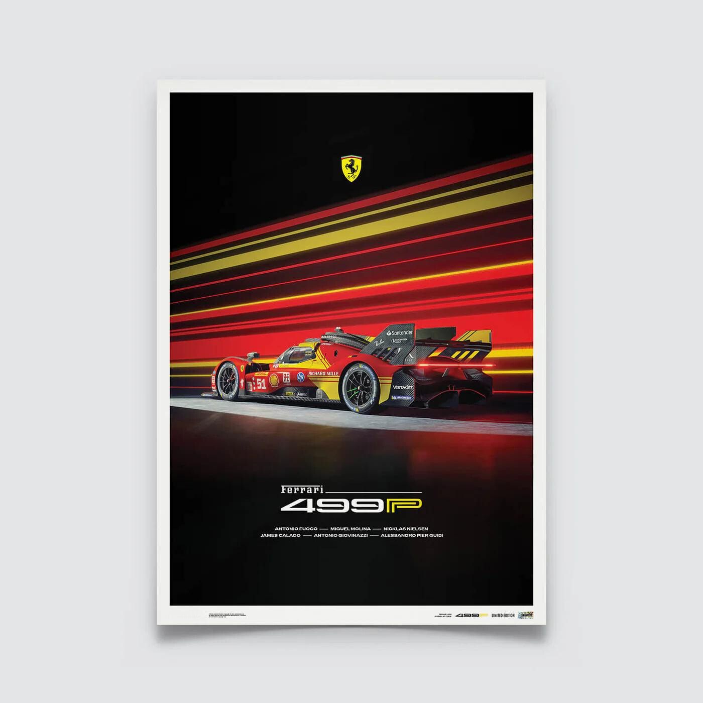 Ferrari 499P | 2024 World Endurance Championship | Frame Included