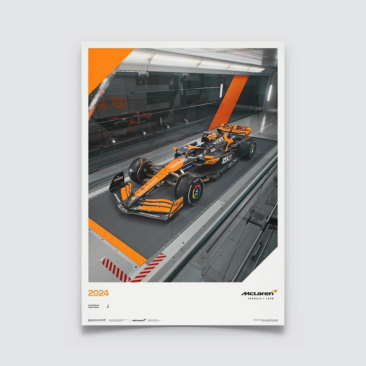 McLaren Formula 1 Team MCL38 | 2024 Whatever It Takes | McLaren Poster | Frame Included