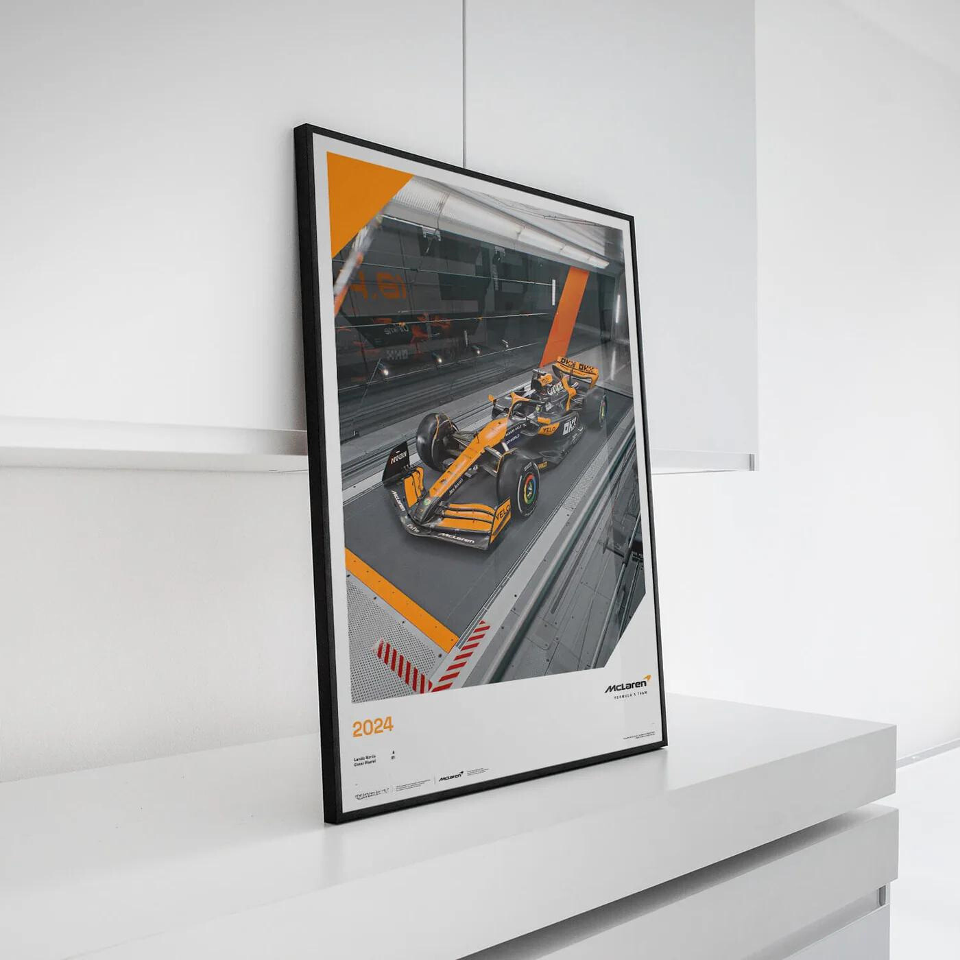 McLaren Formula 1 Team MCL38 | 2024 Whatever It Takes | McLaren Poster | Frame Included